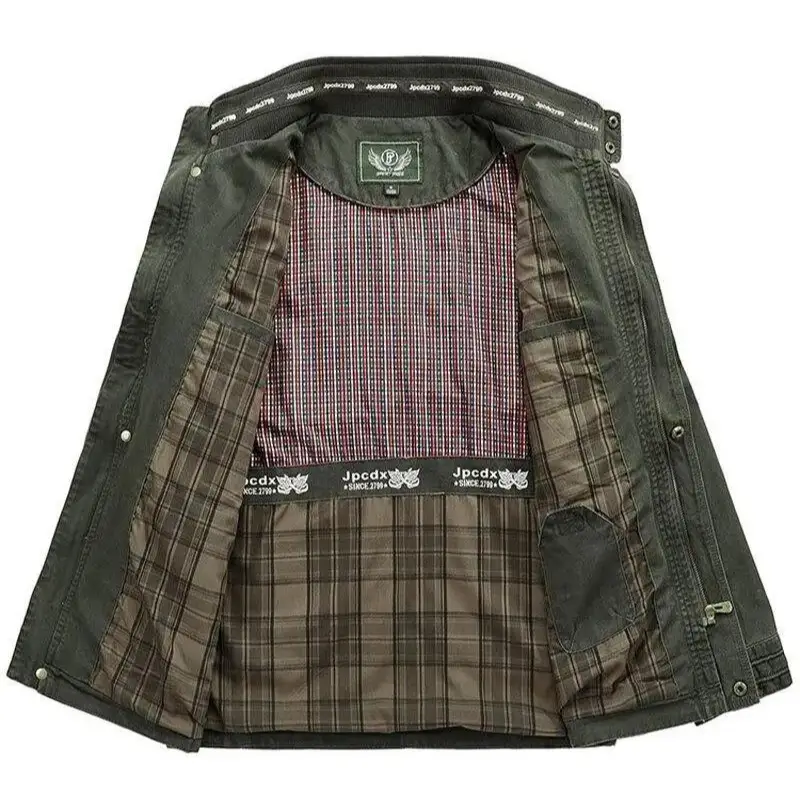 Veste militaire homme kaki - Image 3