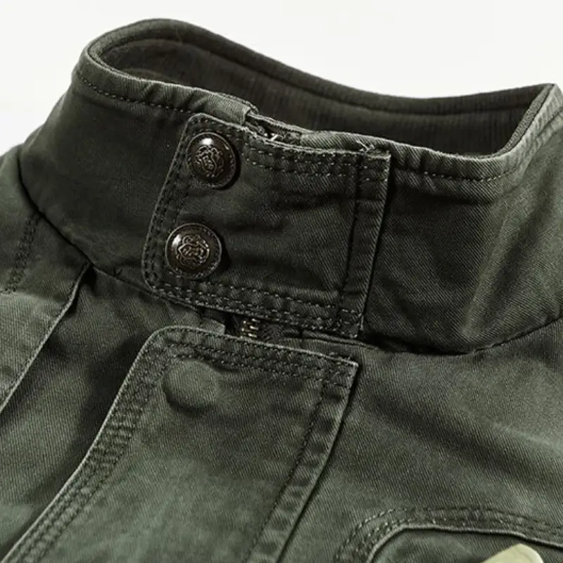 Veste militaire homme kaki - Image 4
