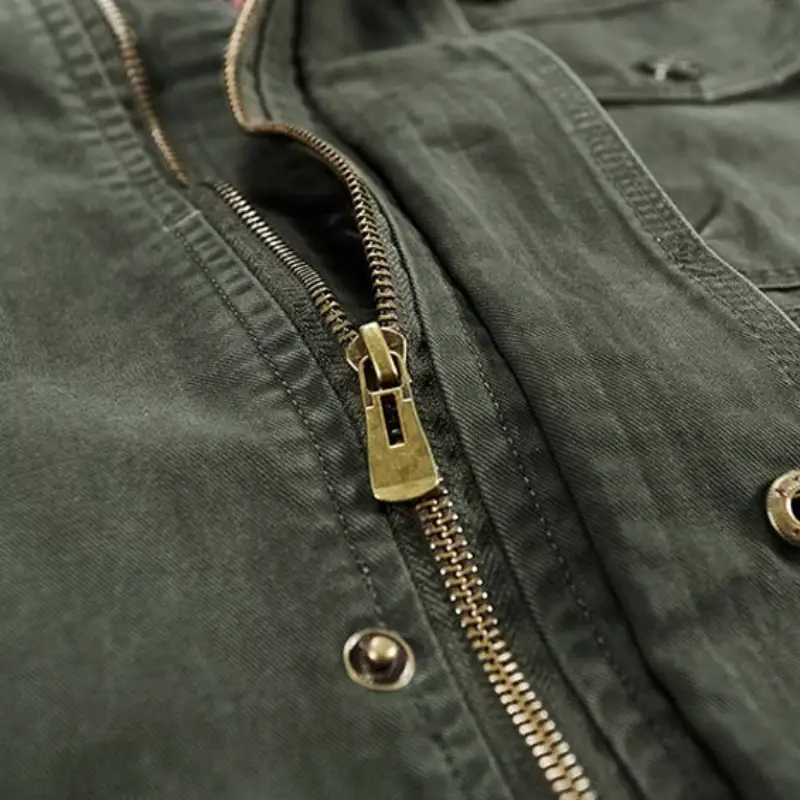 Veste militaire homme kaki - Image 7