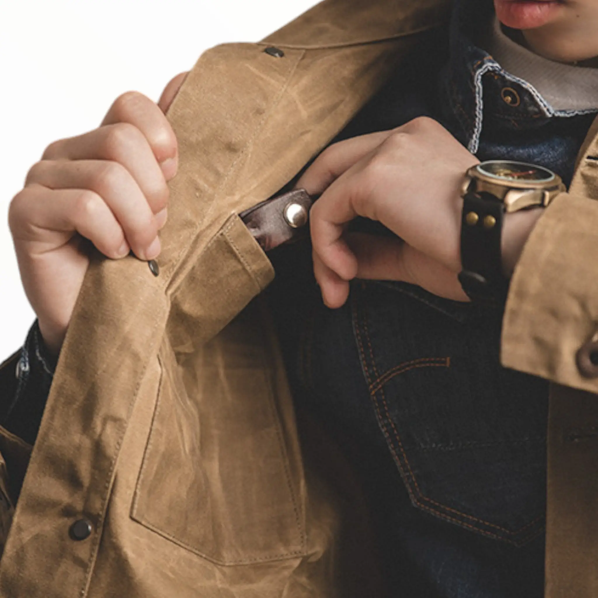 Veste militaire kaki homme - Image 8
