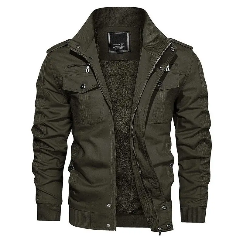 Veste militaire longue homme