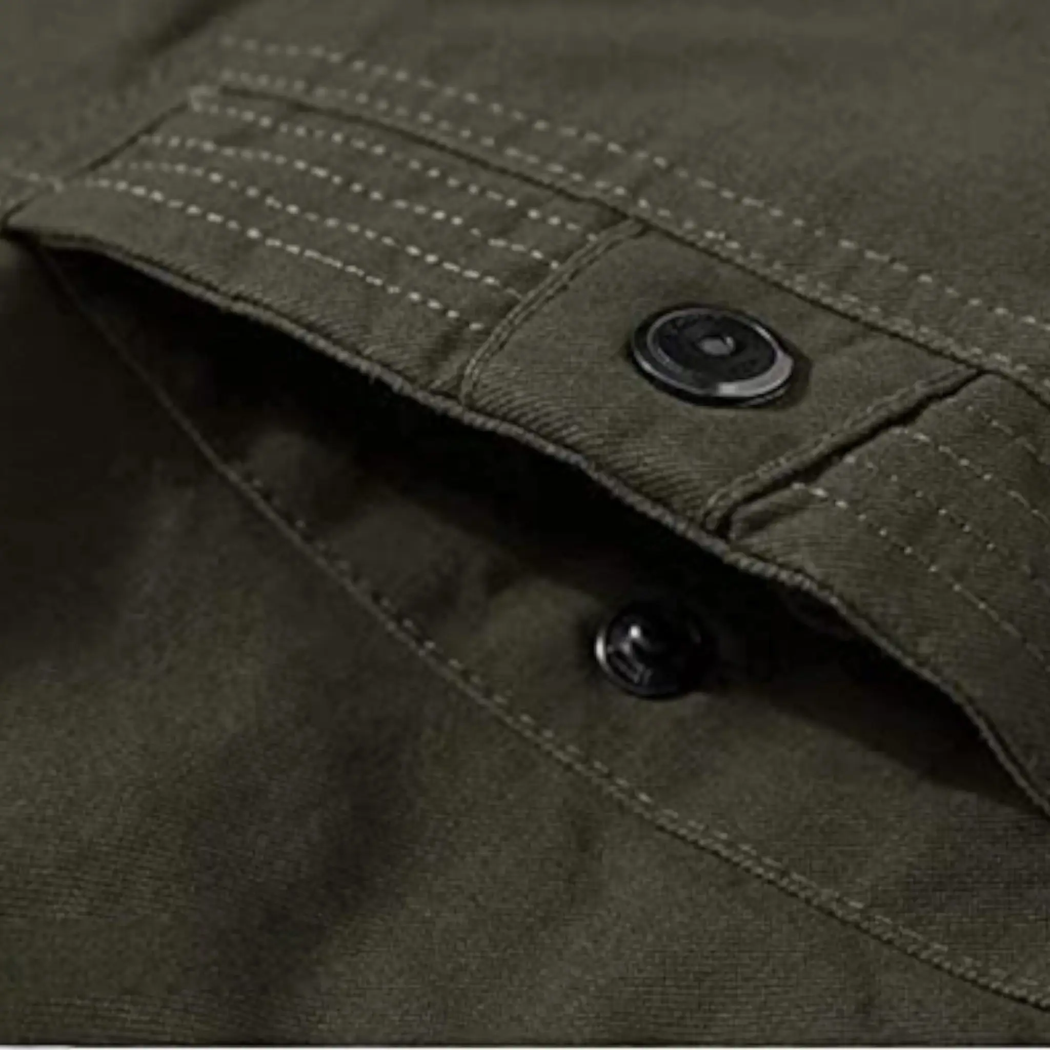 Veste militaire longue homme - Image 8
