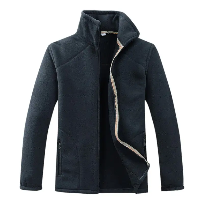 Veste polaire militaire bleu marine - Image 12