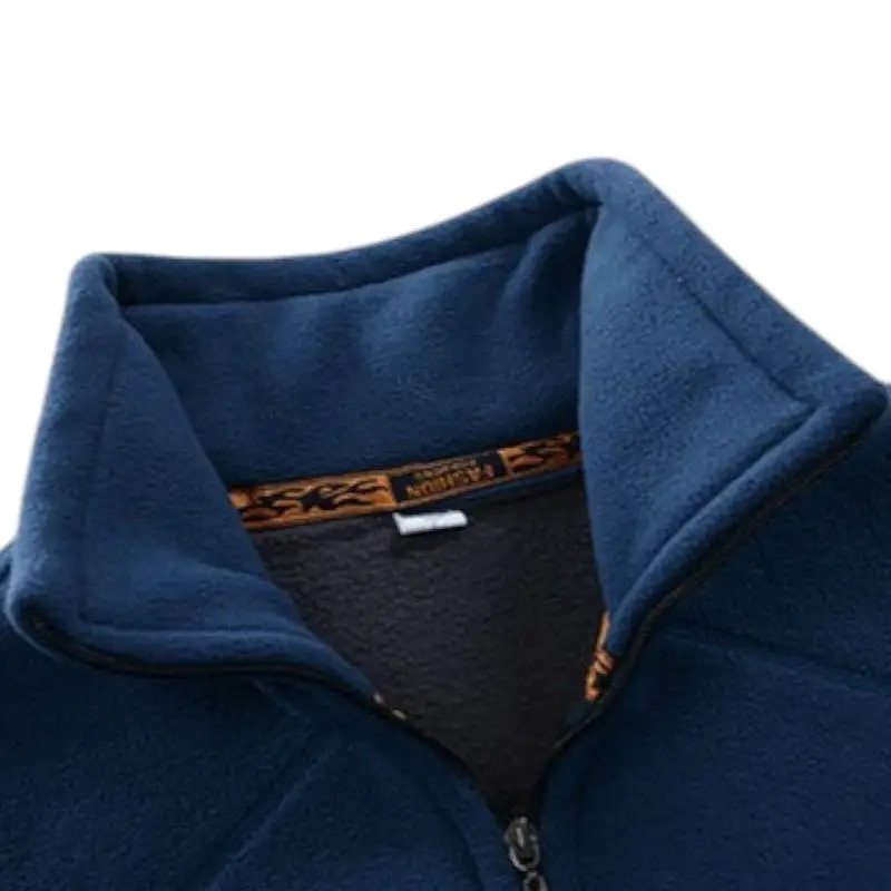 Veste polaire militaire bleu marine - Image 3