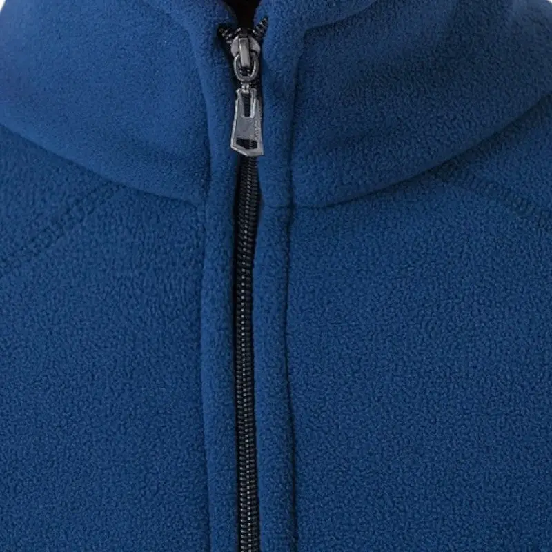 Veste polaire militaire bleu marine - Image 4
