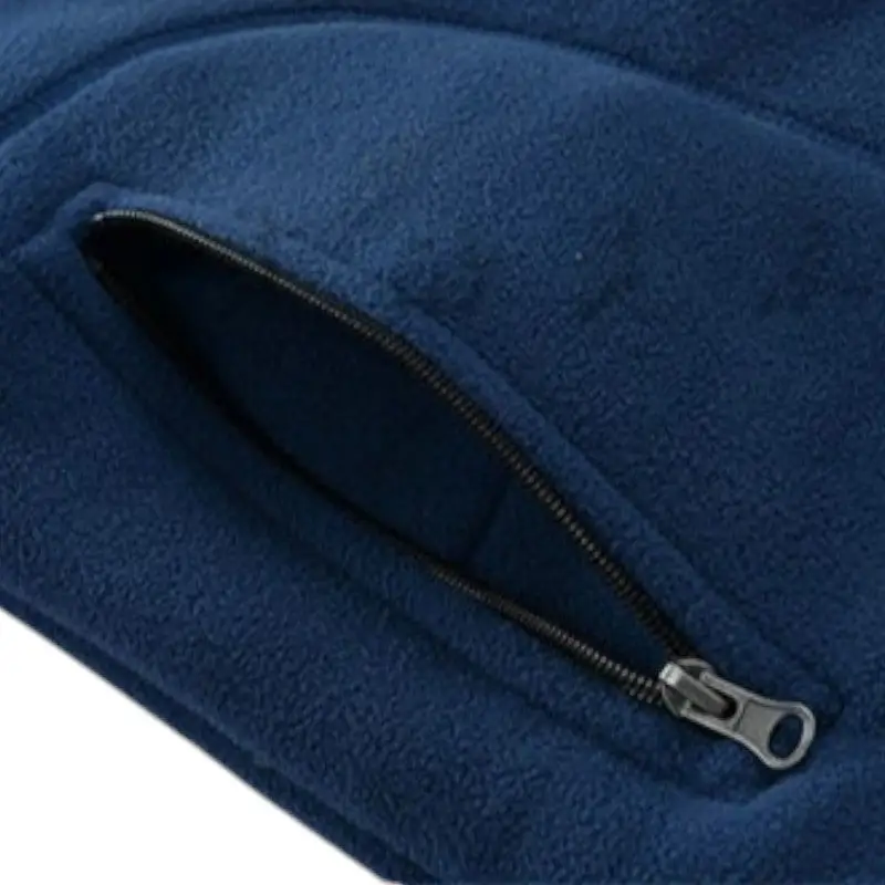 Veste polaire militaire bleu marine - Image 8