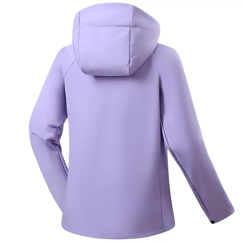 Veste softshell polaire femme chaude avec capuche coupe-vent - Image 13