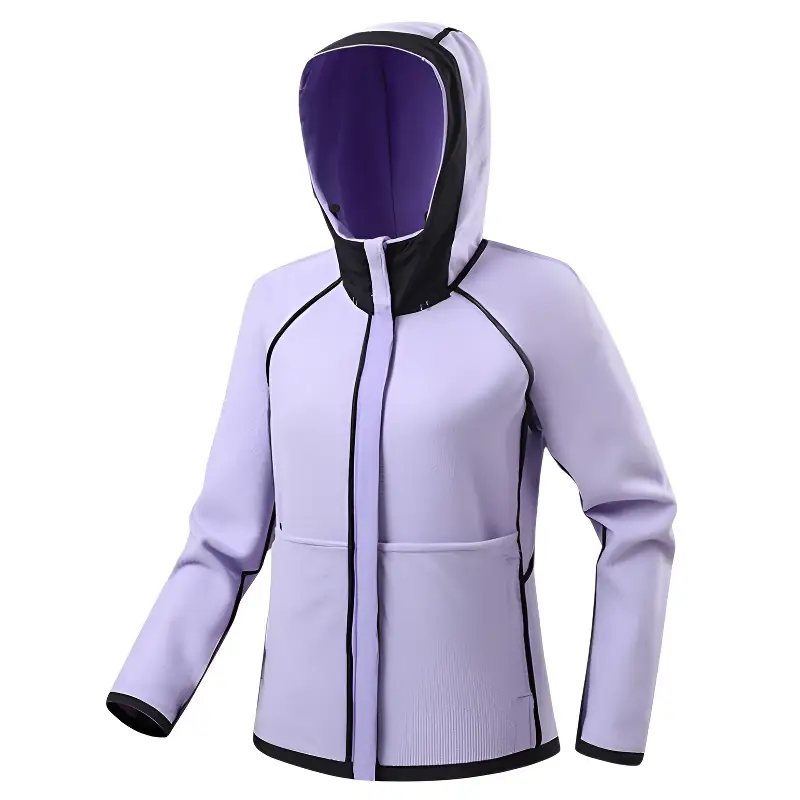 Veste softshell polaire femme chaude avec capuche coupe-vent - Image 14