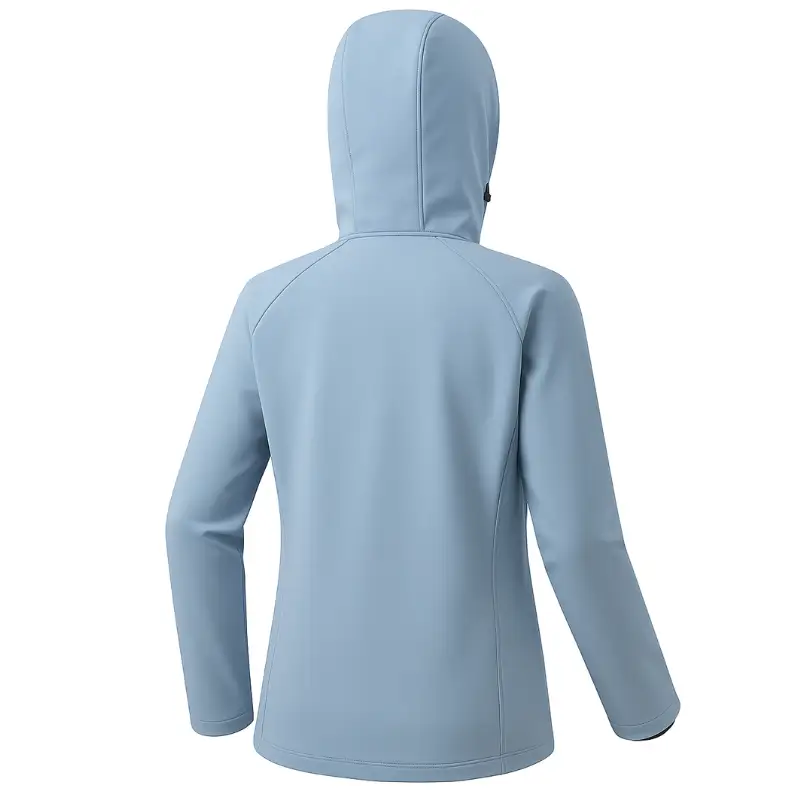 Veste softshell polaire femme chaude avec capuche coupe-vent - Image 17
