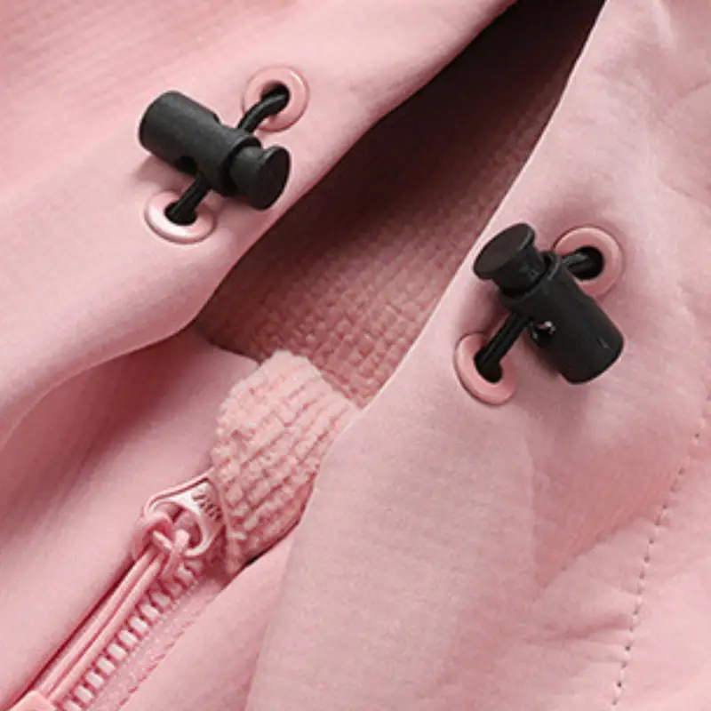 Veste softshell polaire femme chaude avec capuche coupe-vent - Image 7
