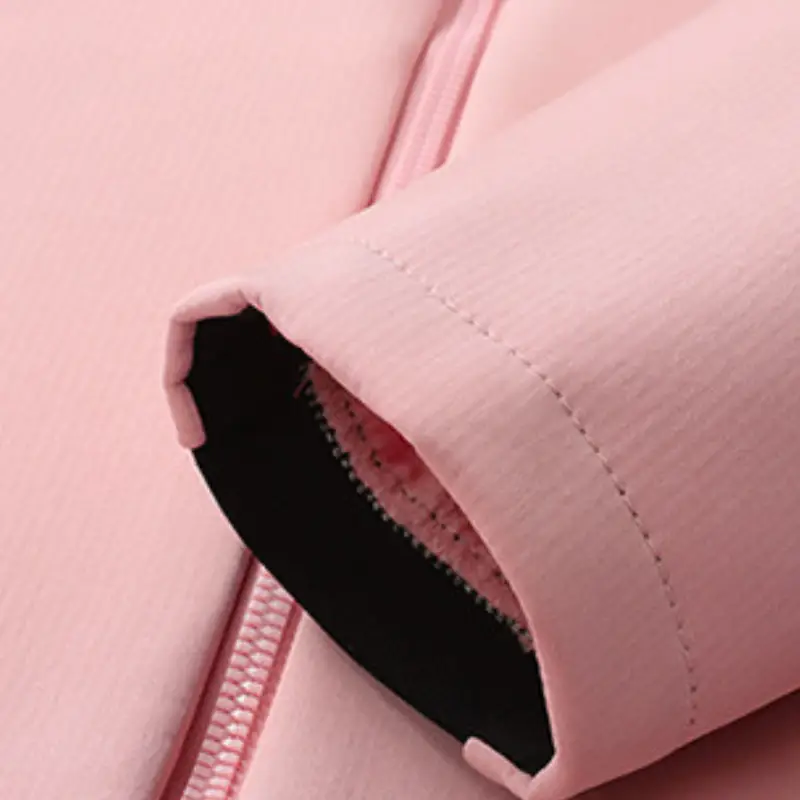 Veste softshell polaire femme chaude avec capuche coupe-vent - Image 8