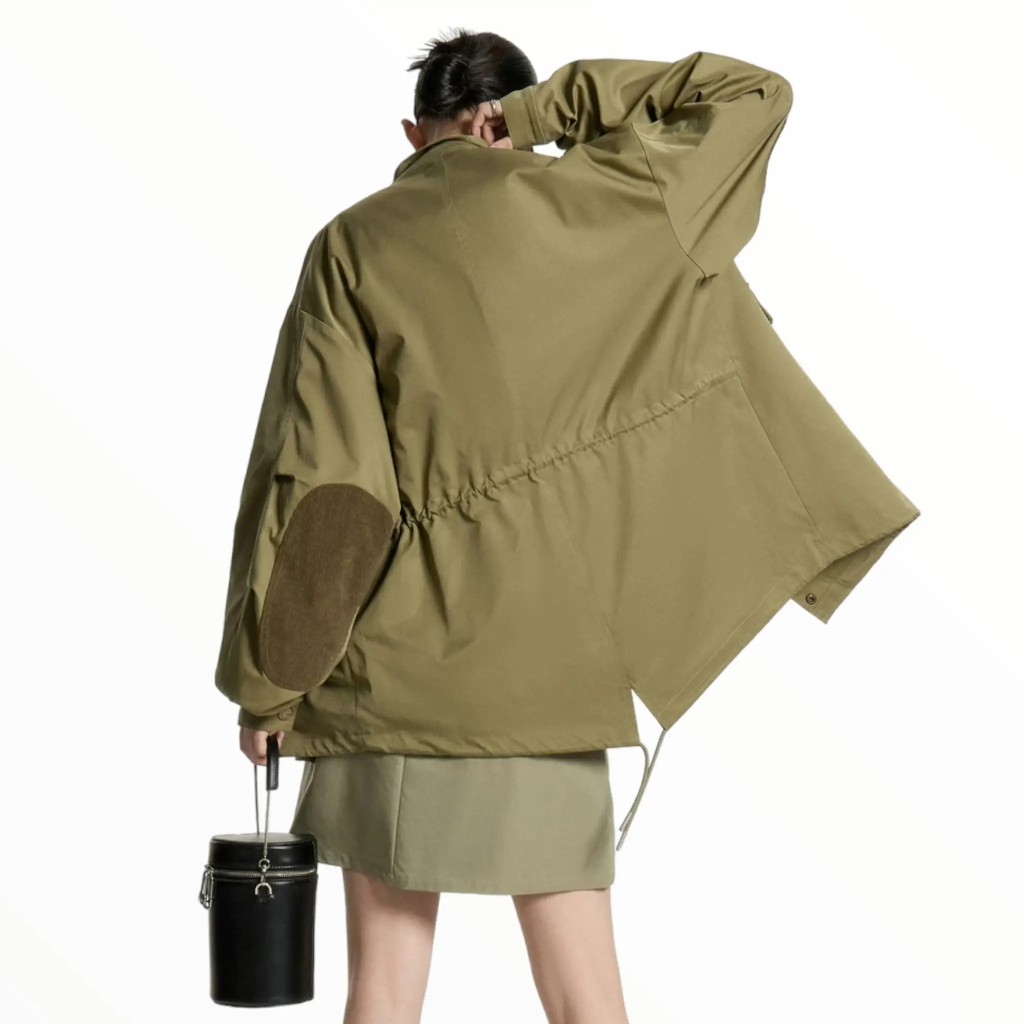 Veste verte militaire femme - Image 5