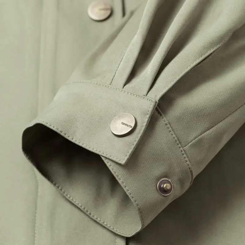 Veste verte militaire femme - Image 9